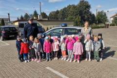 Spotkanie z Policjantem w Przedszkolu Gminnym we Władysławowie nt. bezpieczeństwa
