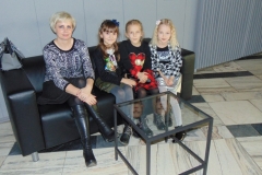 Przed występem z Leną Kurczobą, Martyną Żurawik i Panią Małgorzatą Łopata