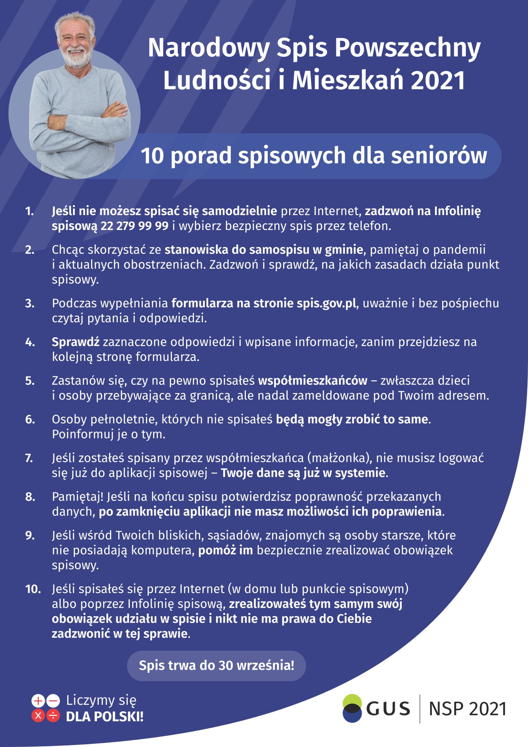 NSP 2021 - 10 porad spisowych dla seniorów