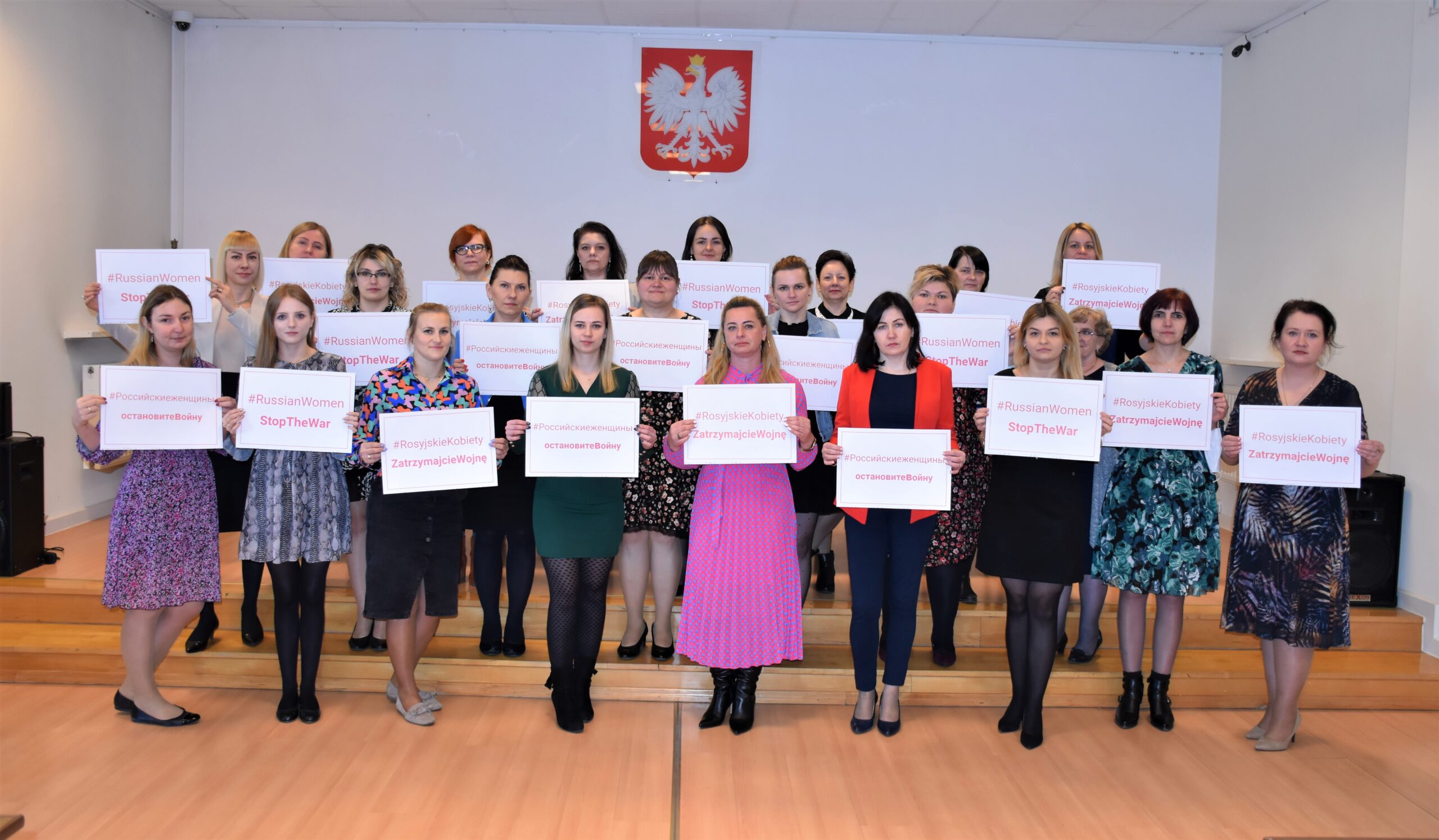 ,,#RosyjskieKobiety ZatrzymajcieWojnę"