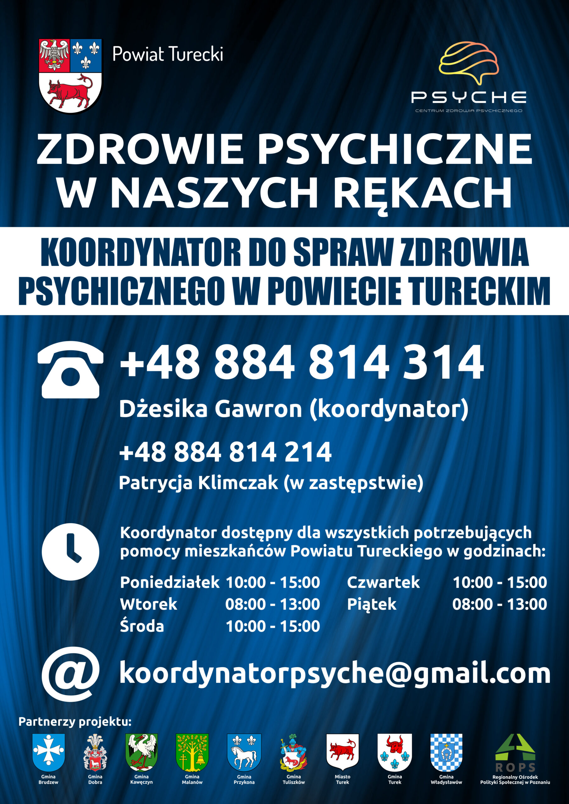 plakat zdrowie psychiczne w naszych rękach