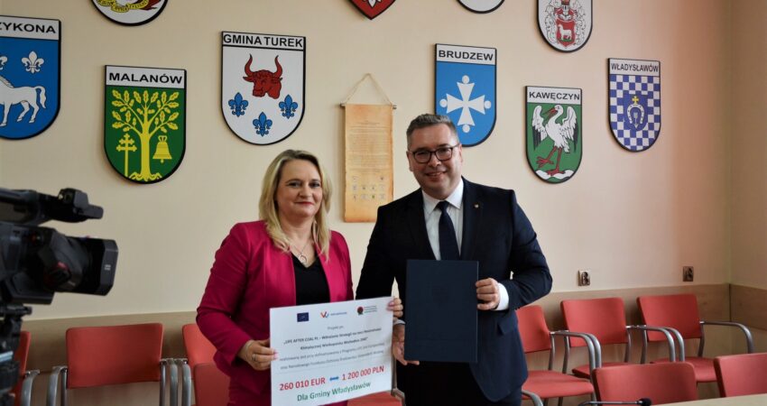 1,2 mln zł dla Gminy Władysławów z programu Life After Coal Pl