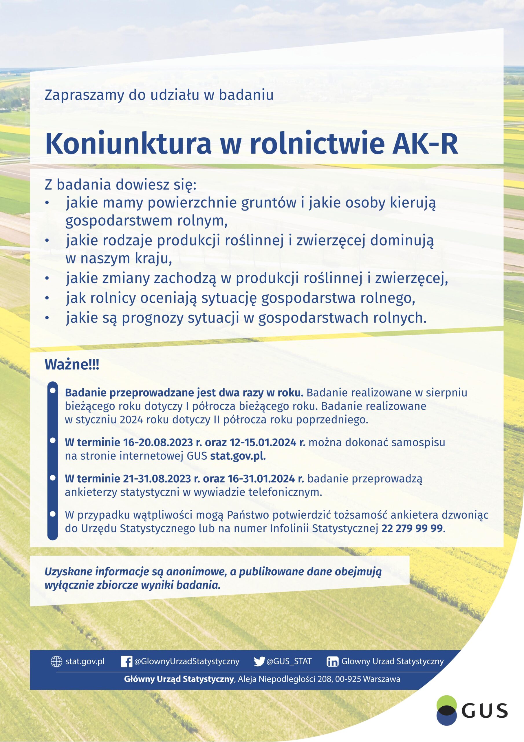 Koniunktura w rolnictwie AK-R