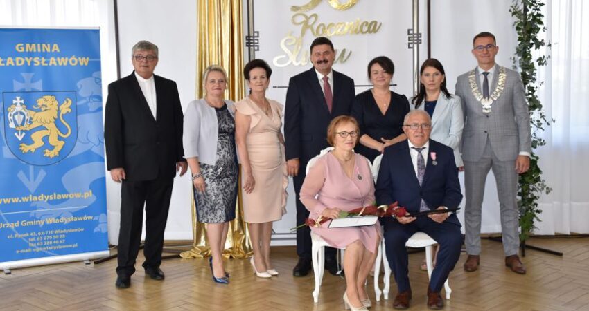Złote małżeństwa z gminy Władysławów. Są ze sobą od pół wieku w szczęściu i trosce