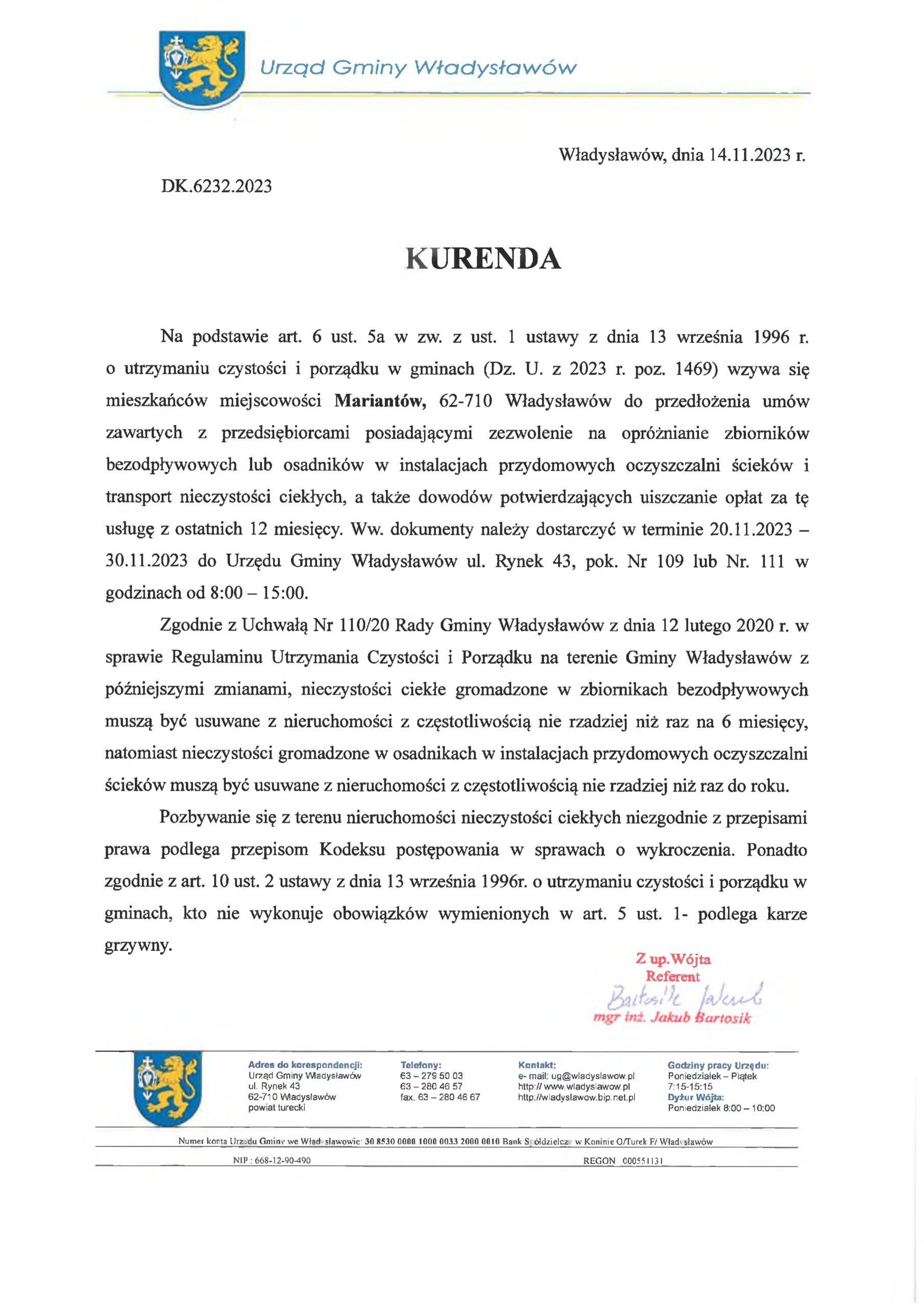 Kurenda Mariantów