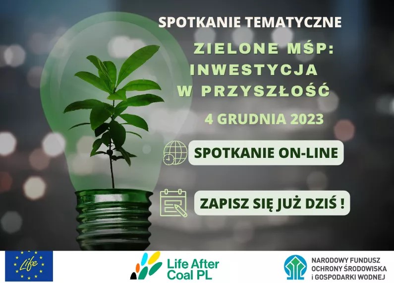 Spotkanie pn. ”Zielone MŚP: Inwestycja w przyszłość