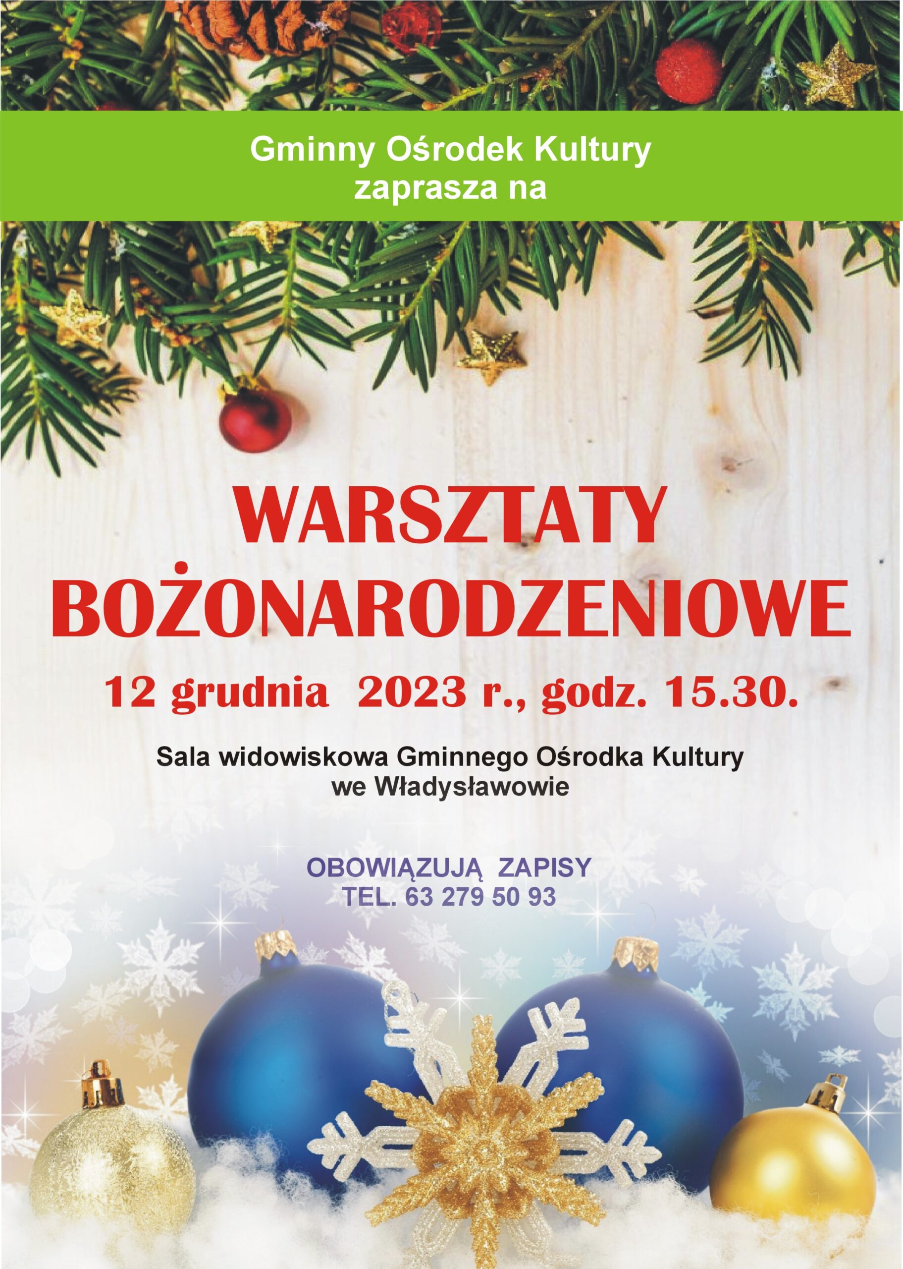 Warsztaty Bożonarodzeniowe z GOK-iem