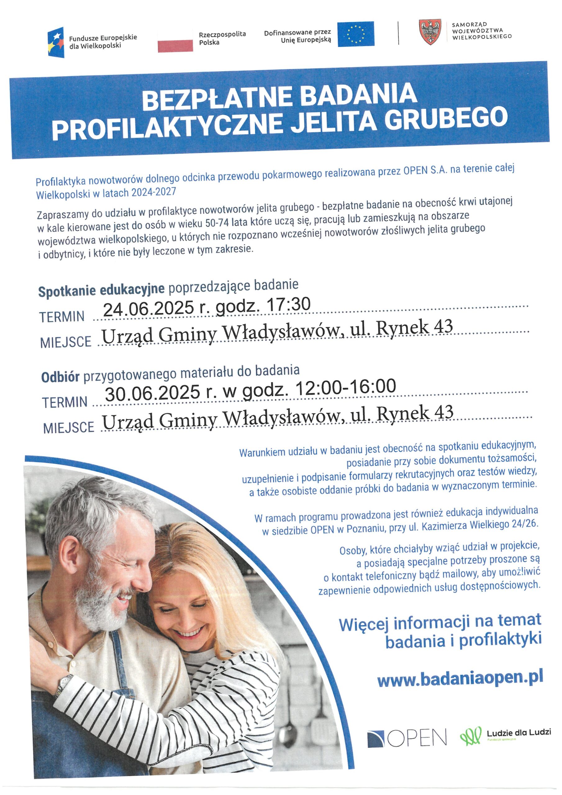 Bezpłatne badania profilaktyczne jelita grubego